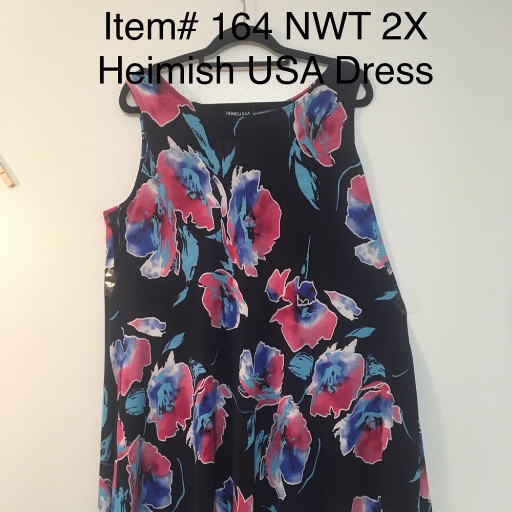Item# 164. NWT. 3X Heimish USA Dress with pockets